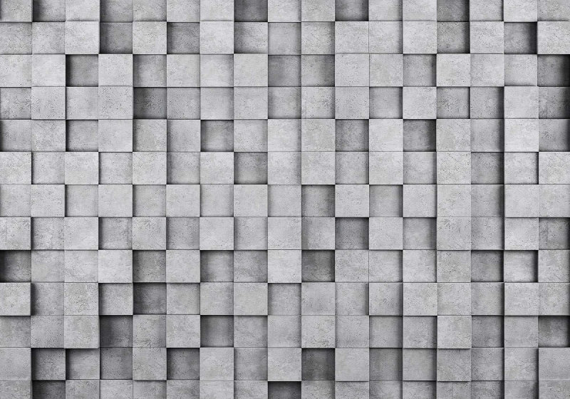 3d grå betong kuber modern textur fototapet 