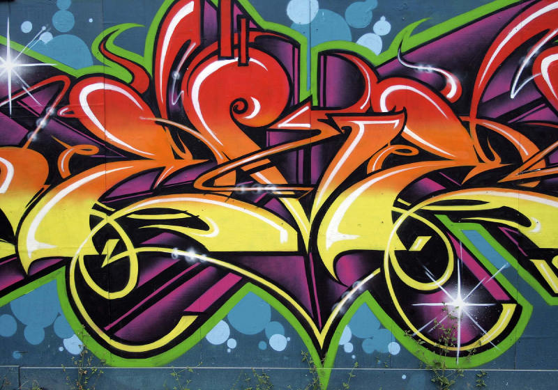 Graffiti street art fototapet 